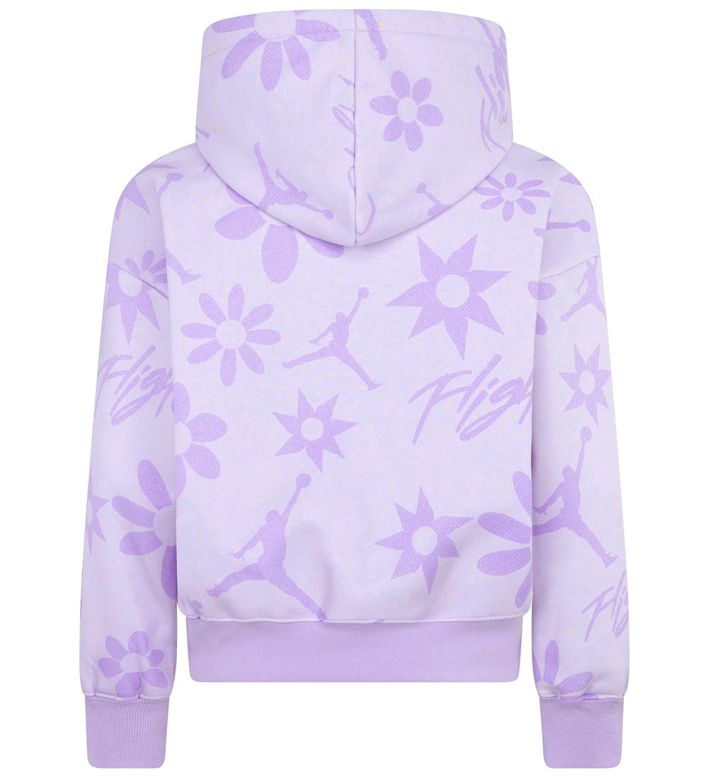 Jordan Hættetrøje - Floral Flight - Violet Frost