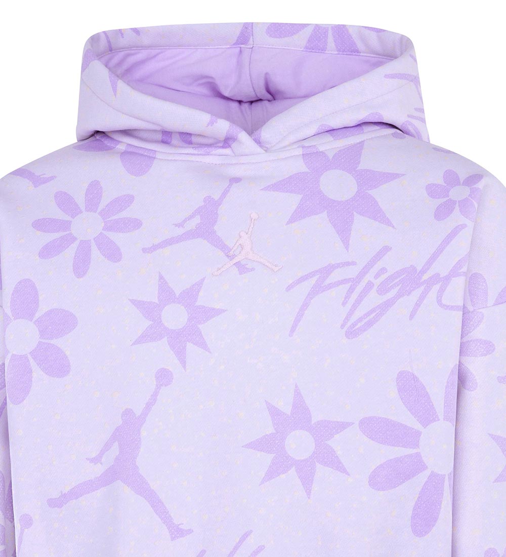 Jordan Hættetrøje - Floral Flight - Violet Frost