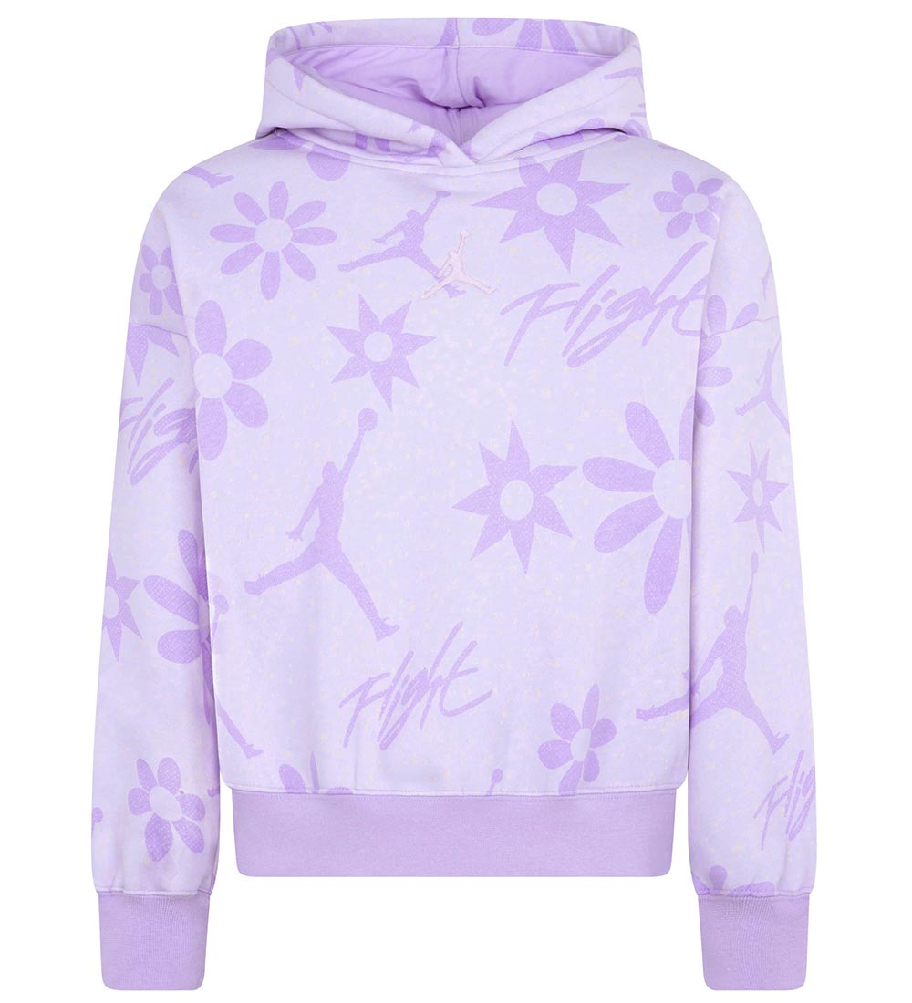 Jordan Hættetrøje - Floral Flight - Violet Frost
