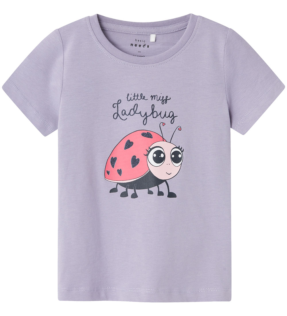 Name It T-Shirt - NmfVeen - Heirloom Lilac/Ladybug