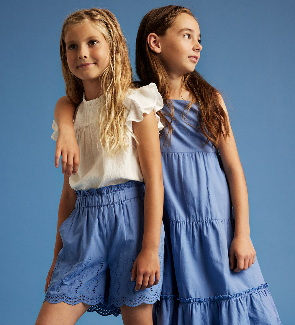 Creamie Shorts - Embroidery - Colony blue
