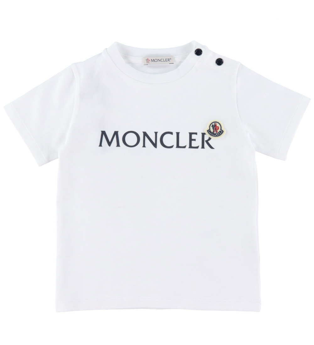 Moncler T-shirt/Shorts - Hvid/Navy