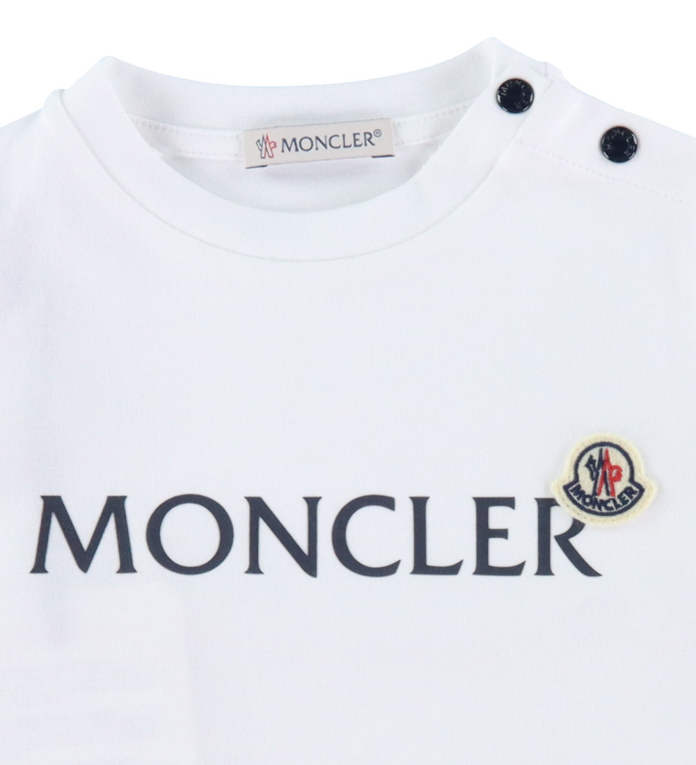 Moncler T-shirt/Shorts - Hvid/Navy