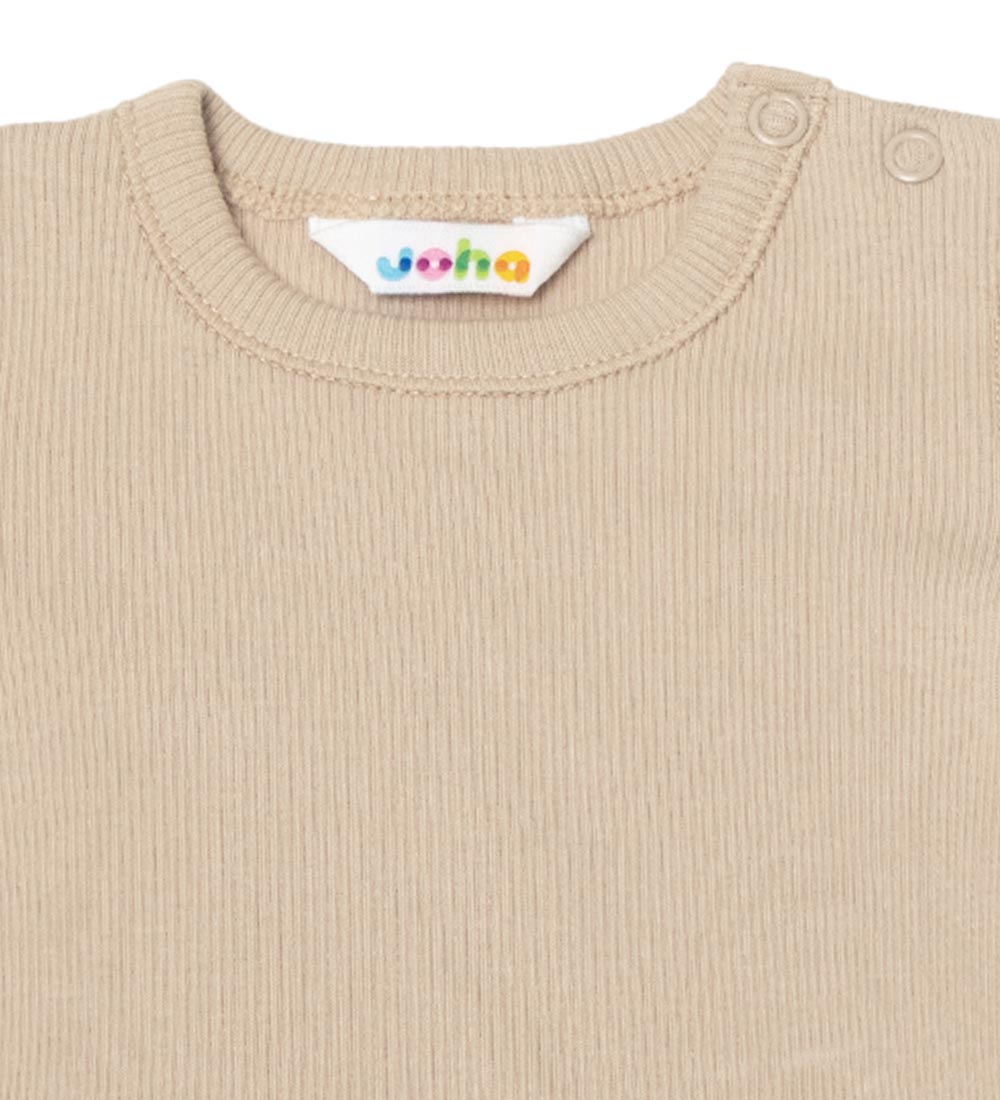 Joha T-shirt - Rib - Beige