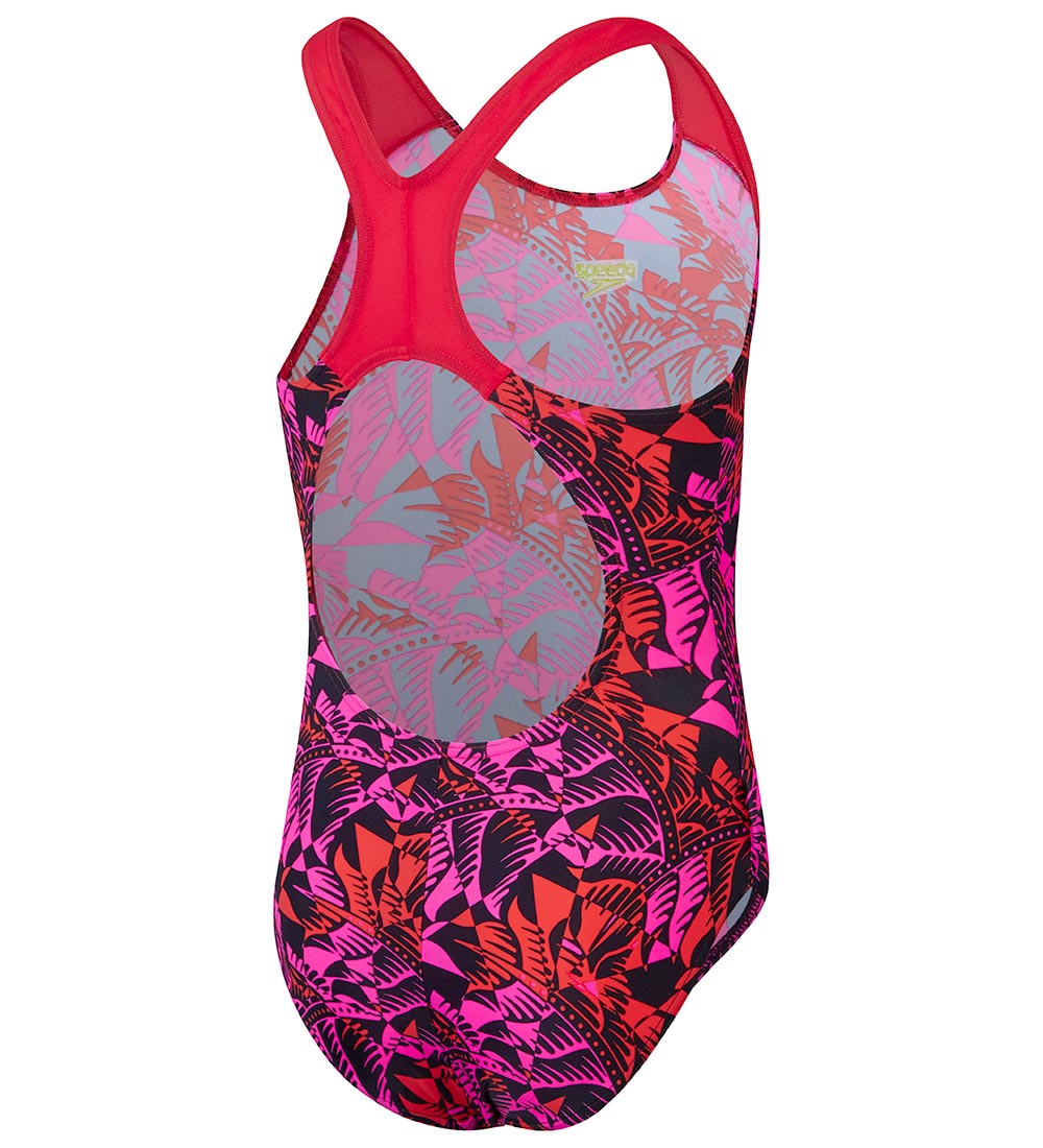 Speedo Badedragt - Digital Allover Splashback - Black/Pink