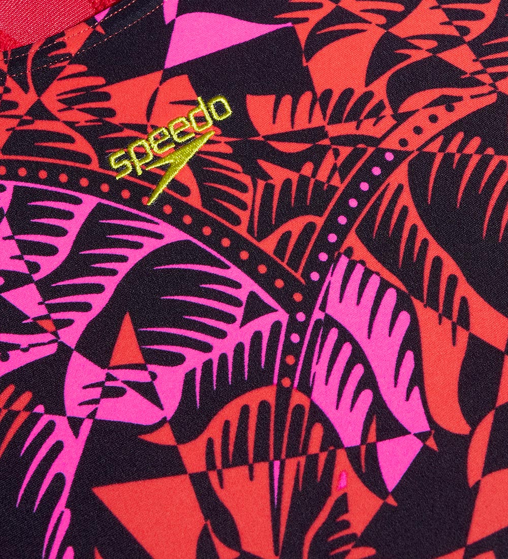 Speedo Badedragt - Digital Allover Splashback - Black/Pink