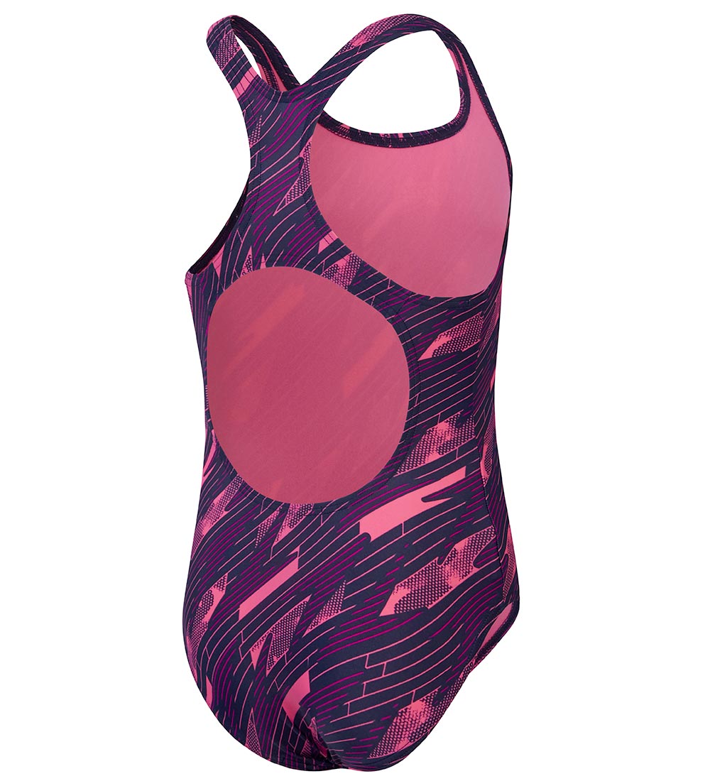 Speedo Badedragt - Hyperboom Allover Medalist - Navy/Pink