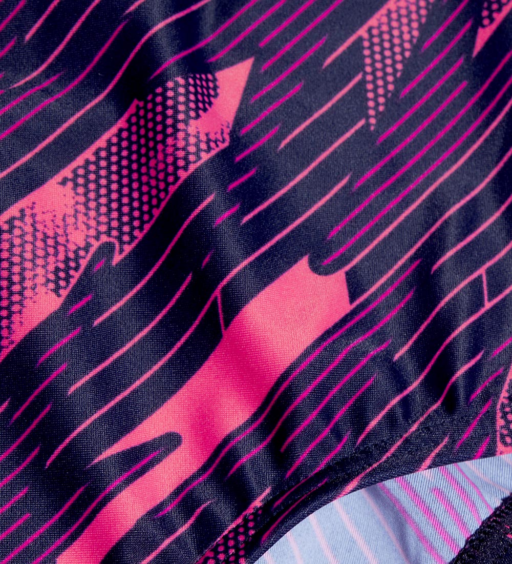 Speedo Badedragt - Hyperboom Allover Medalist - Navy/Pink