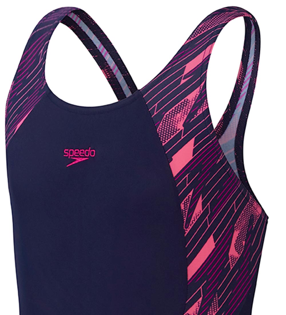 Speedo Badedragt - Hyperboom Splice Muscleback - Navy/Pink