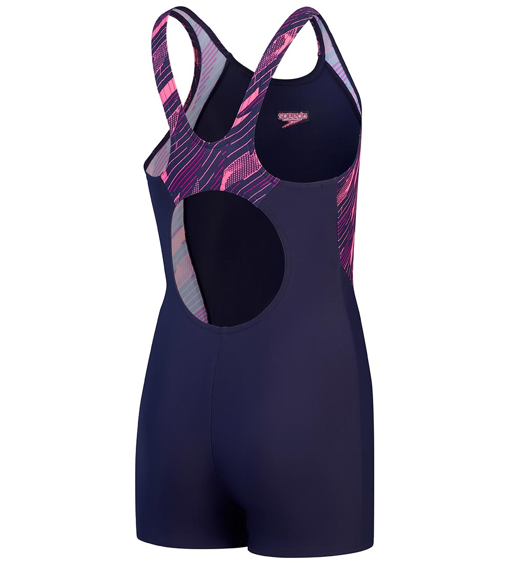 Speedo Badedragt - Hyperboom Splice Legsuit - Navy/Pink