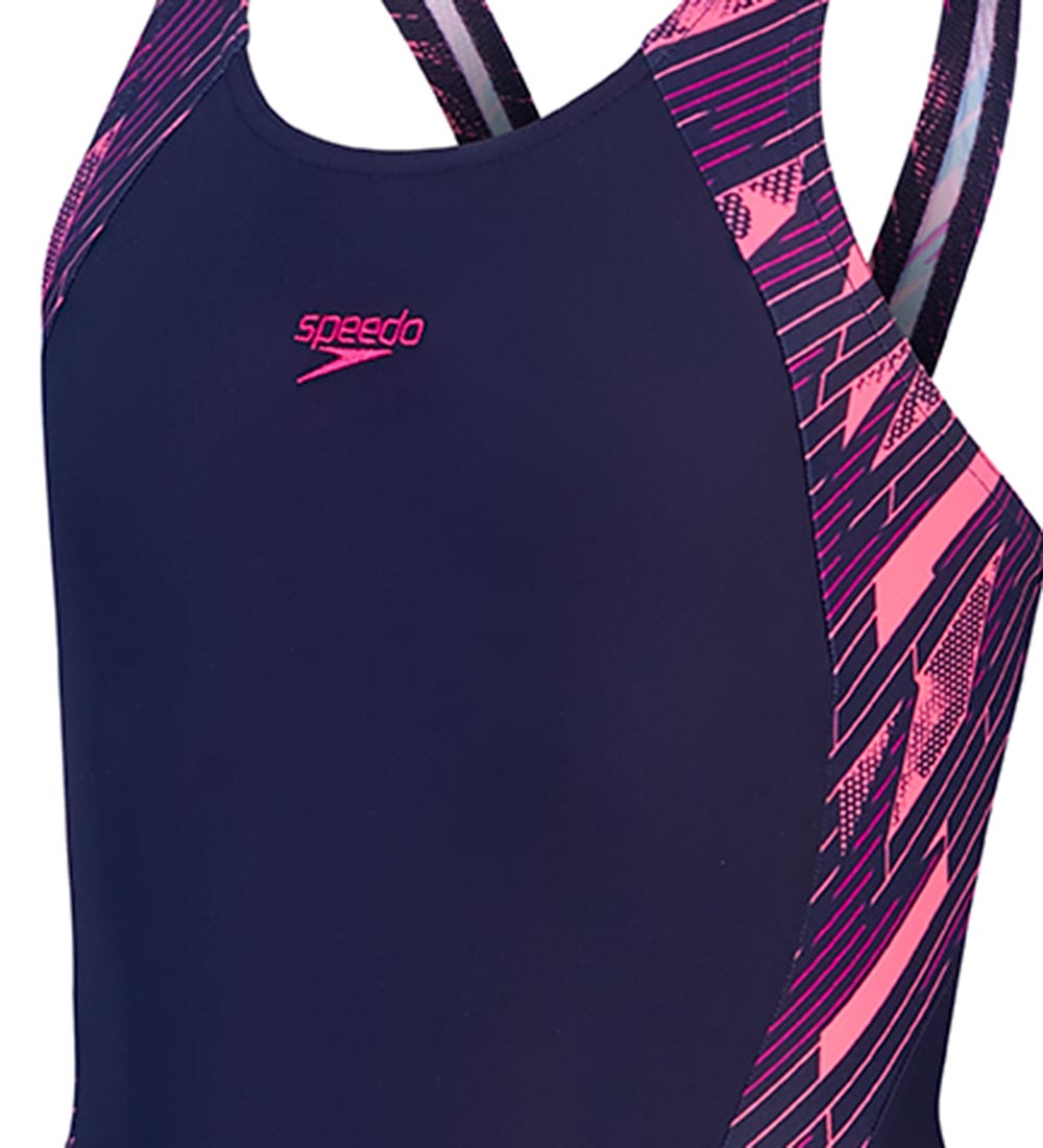 Speedo Badedragt - Hyperboom Splice Legsuit - Navy/Pink
