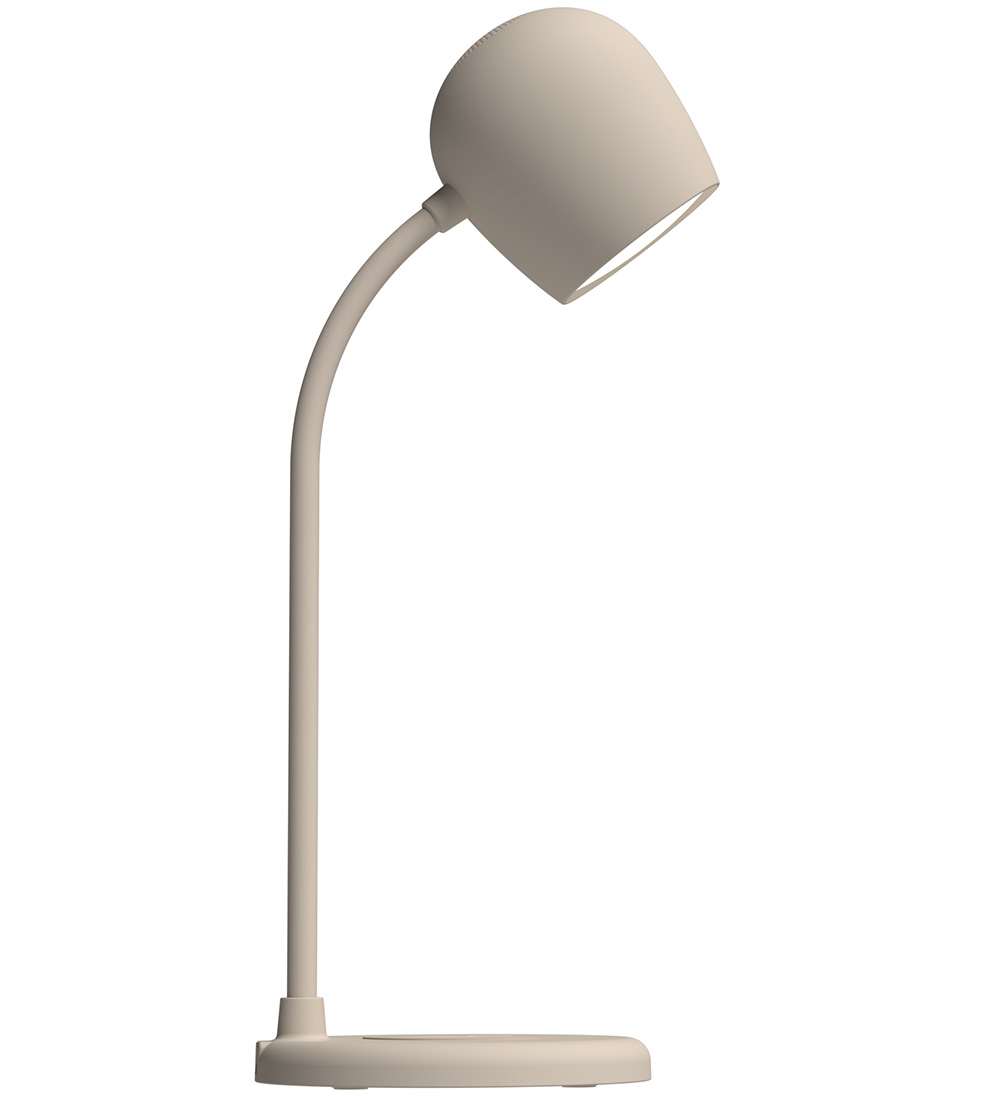 Kreafunk Lampe m. Oplader + Højtaler - Ellie - 12x32 cm - Ivory