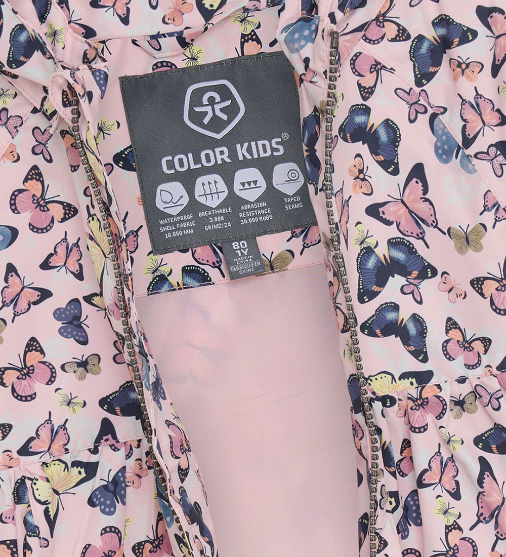 Color Kids Sommerjakke - Chalk Pink m. Sommerfugle
