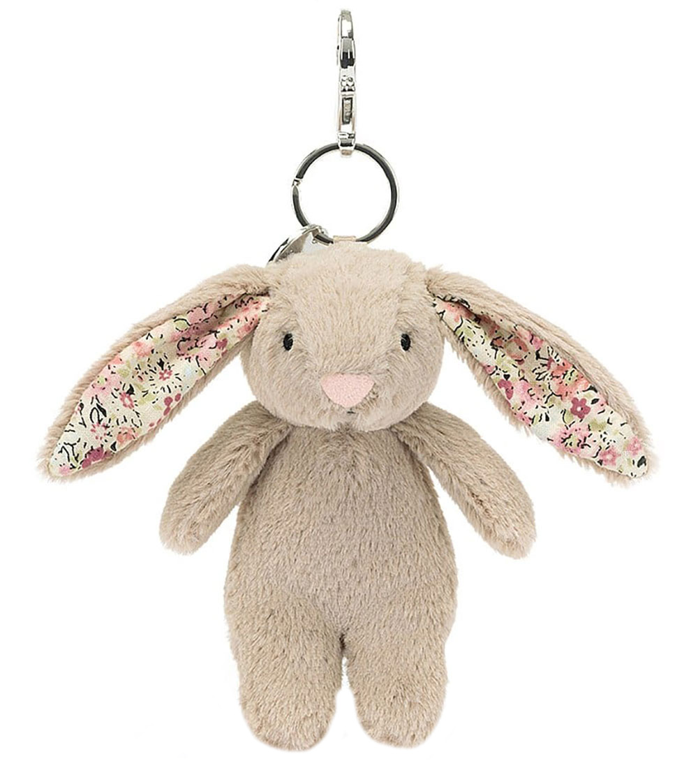 Jellycat Nøglering - 17x4 cm - Blossom Beige Bunny Bag Charm