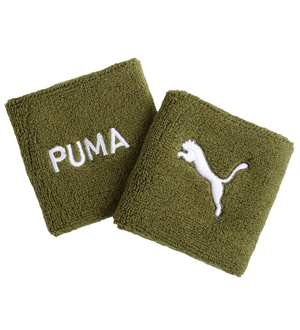 Puma Svedebånd - 2-pak - Armygrøn m. Logo