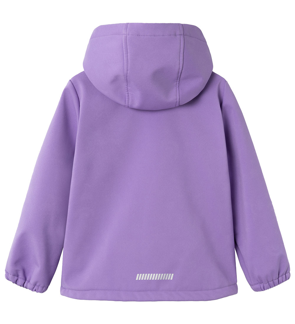 Name It Softshelljakke m. Fleece - NmfAlfa08 - Hyacinth m. Magi