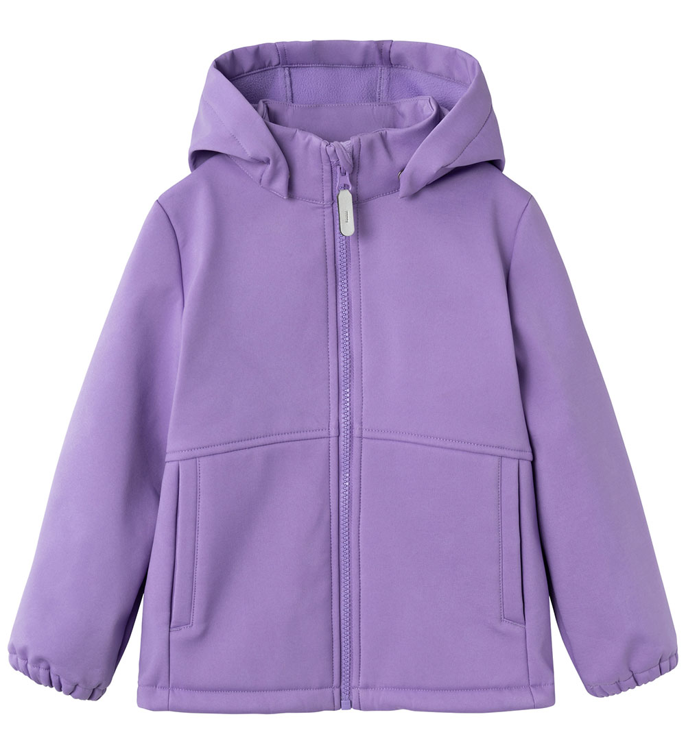 Name It Softshelljakke m. Fleece - NmfAlfa08 - Hyacinth m. Magi