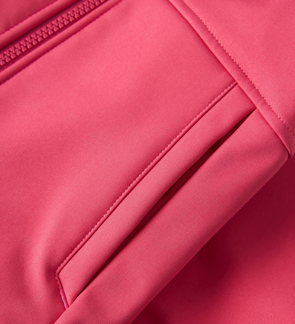 Name It Softshelljakke m. Fleece - NmfAlfa08 - Carmine m. Magi