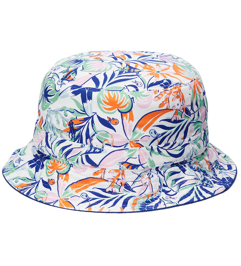 Polo Ralph Lauren Bøllehat - Vendbar - Navy - Sea Creature Tropi