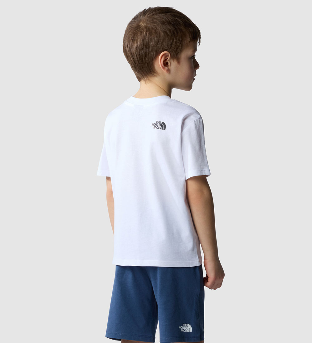 The North Face Shortssæt - T-shirt/Shorts - Hvid/Shady Blue