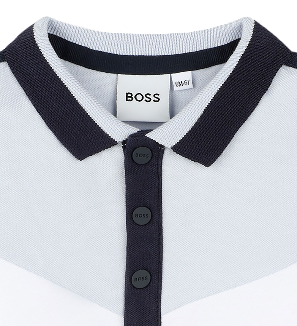 BOSS Sommerdragt - Hvid/Lyseblå