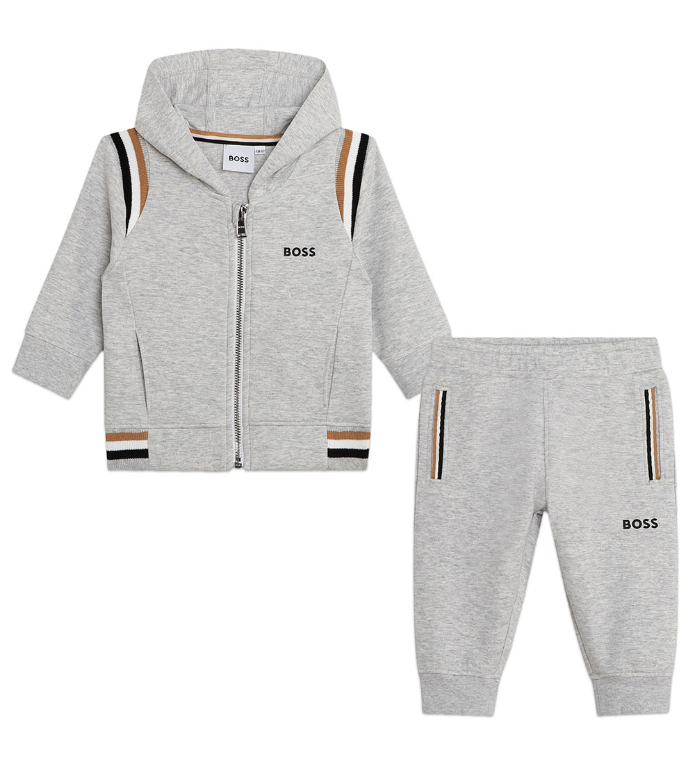 BOSS Cardigan/Bukser - Gråmeleret
