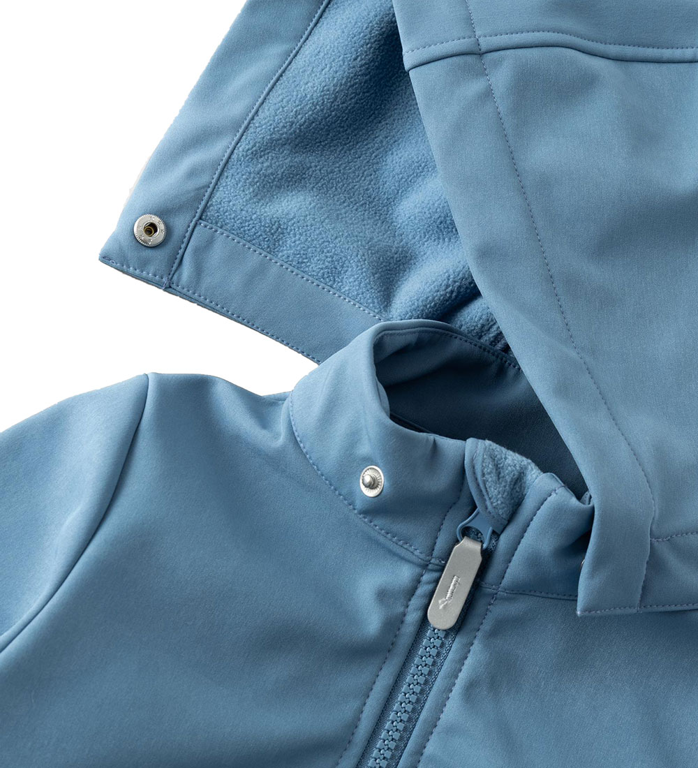 Name It Softshelljakke m. Fleece - NmmAlfa08 - Coronet Blue m. M