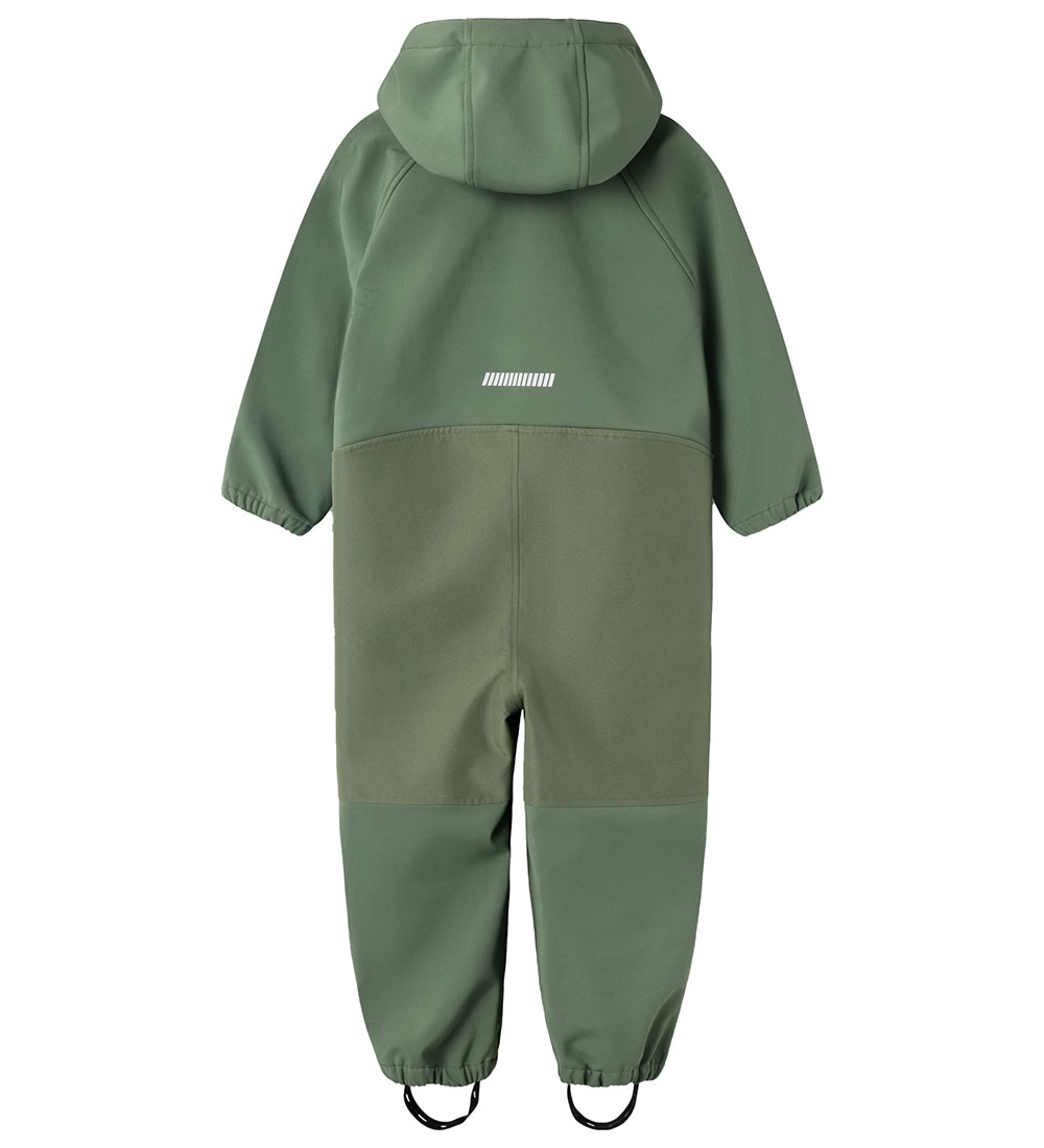 Name It Softshelldragt m. Fleece - NmmAlfa08 - Thyme m. Magi