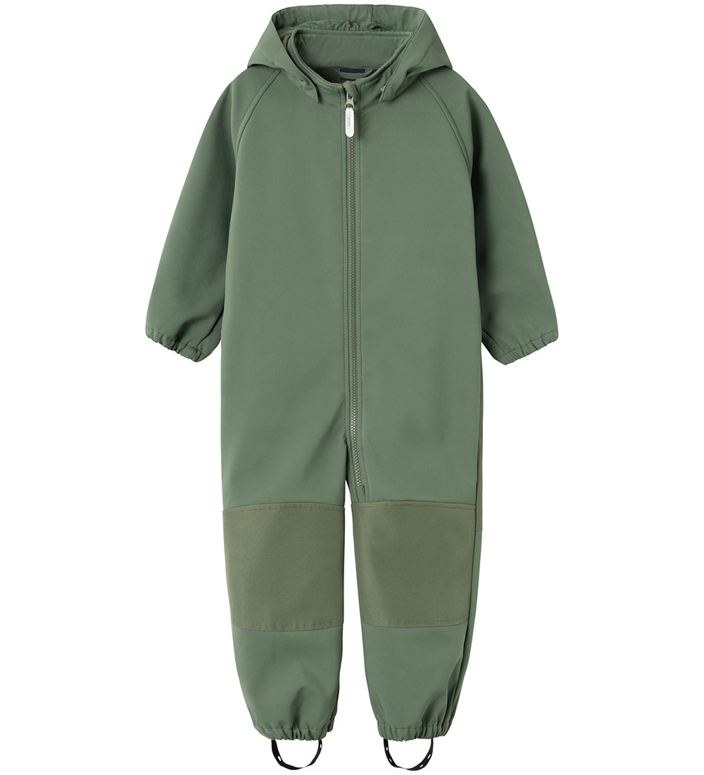 Name It Softshelldragt m. Fleece - NmmAlfa08 - Thyme m. Magi