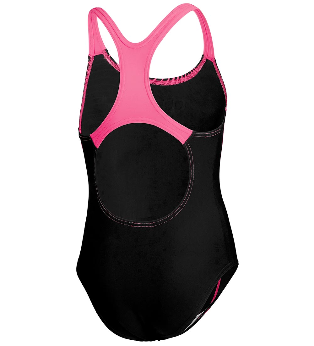 Speedo Badedragt - Girls Medley Logo Medalist - Sort/Pink