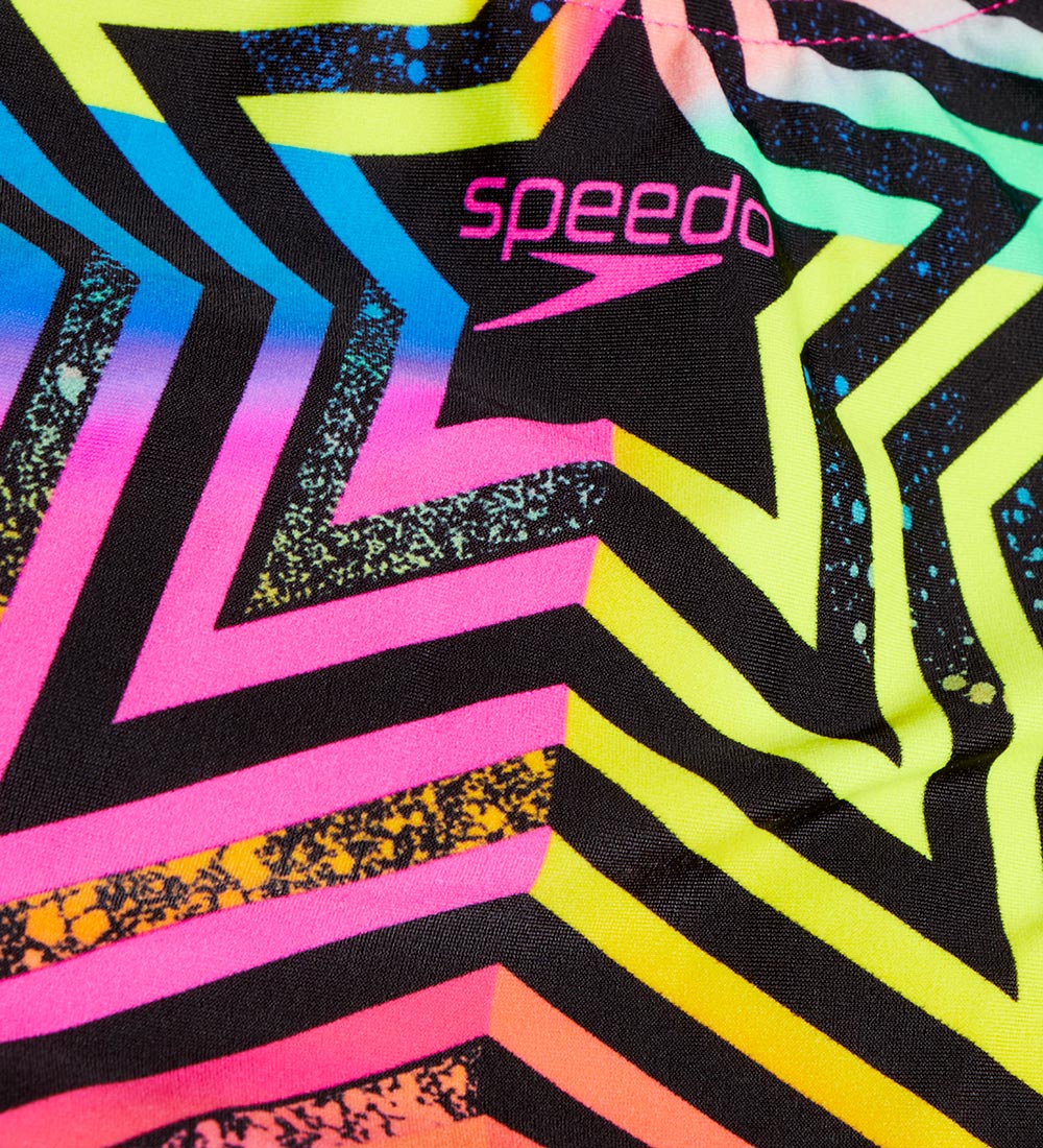 Speedo Badedragt - Girls Digital Placement Splashback - Sort/Pin