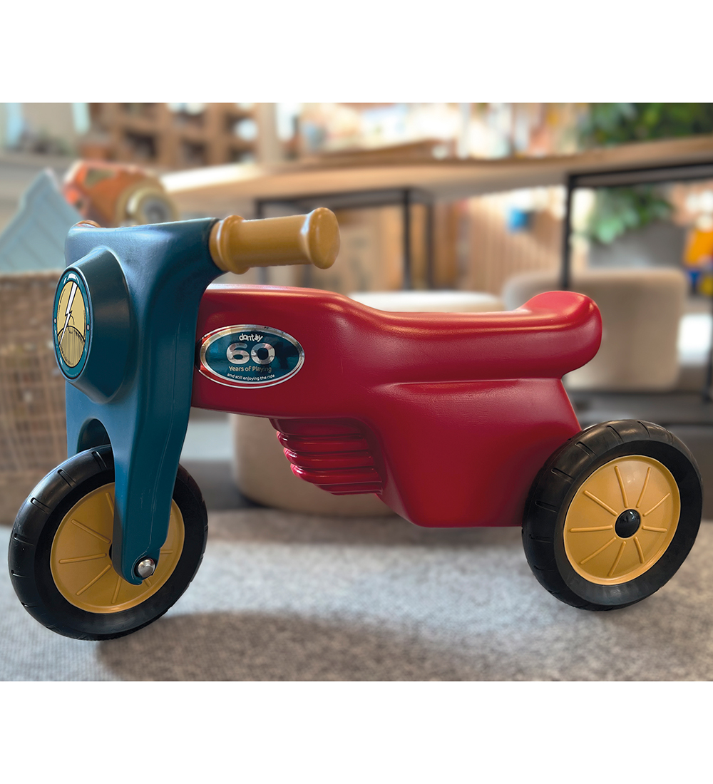 Dantoy Motorcykel m. Gummihjul - Jubilæum - Rød/Blå