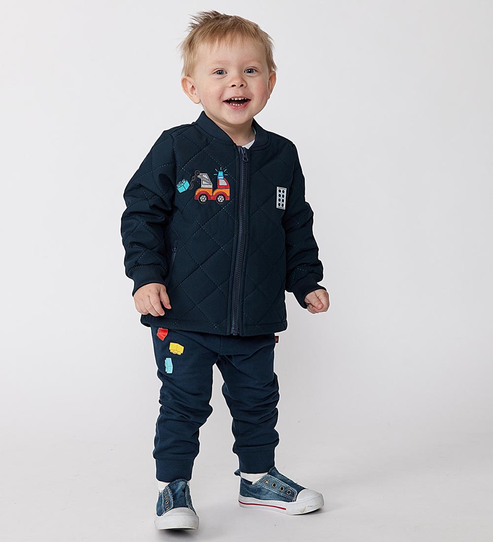 LEGO® Duplo Termojakke m. Fleece - LWJojo - Dark Navy m. Kranbil