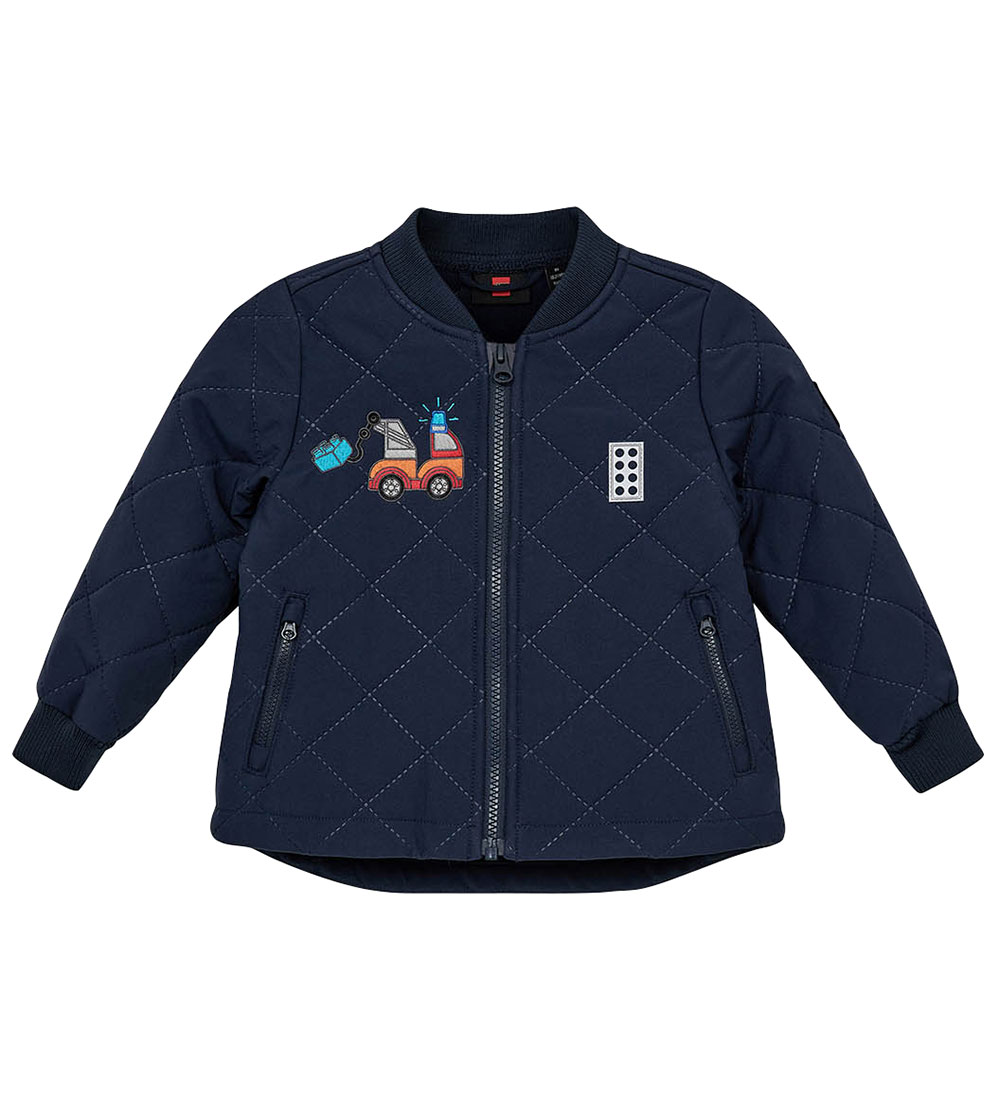 LEGO® Duplo Termojakke m. Fleece - LWJojo - Dark Navy m. Kranbil
