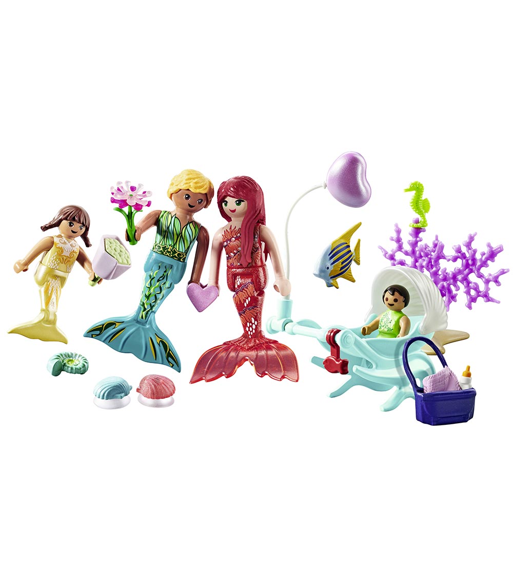 Playmobil Princess Magic - Kærlig havfruefamilie - 30 Dele - 714