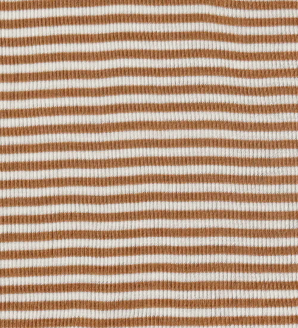 Joha Shorts - Uld/Silke - Rib - Brun/Hvid