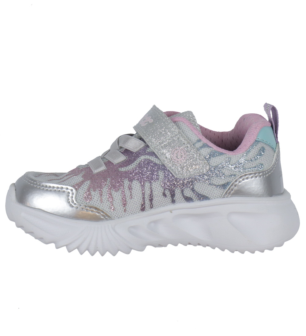 Geox Sko m. Lys - Assister - Silver/Pink