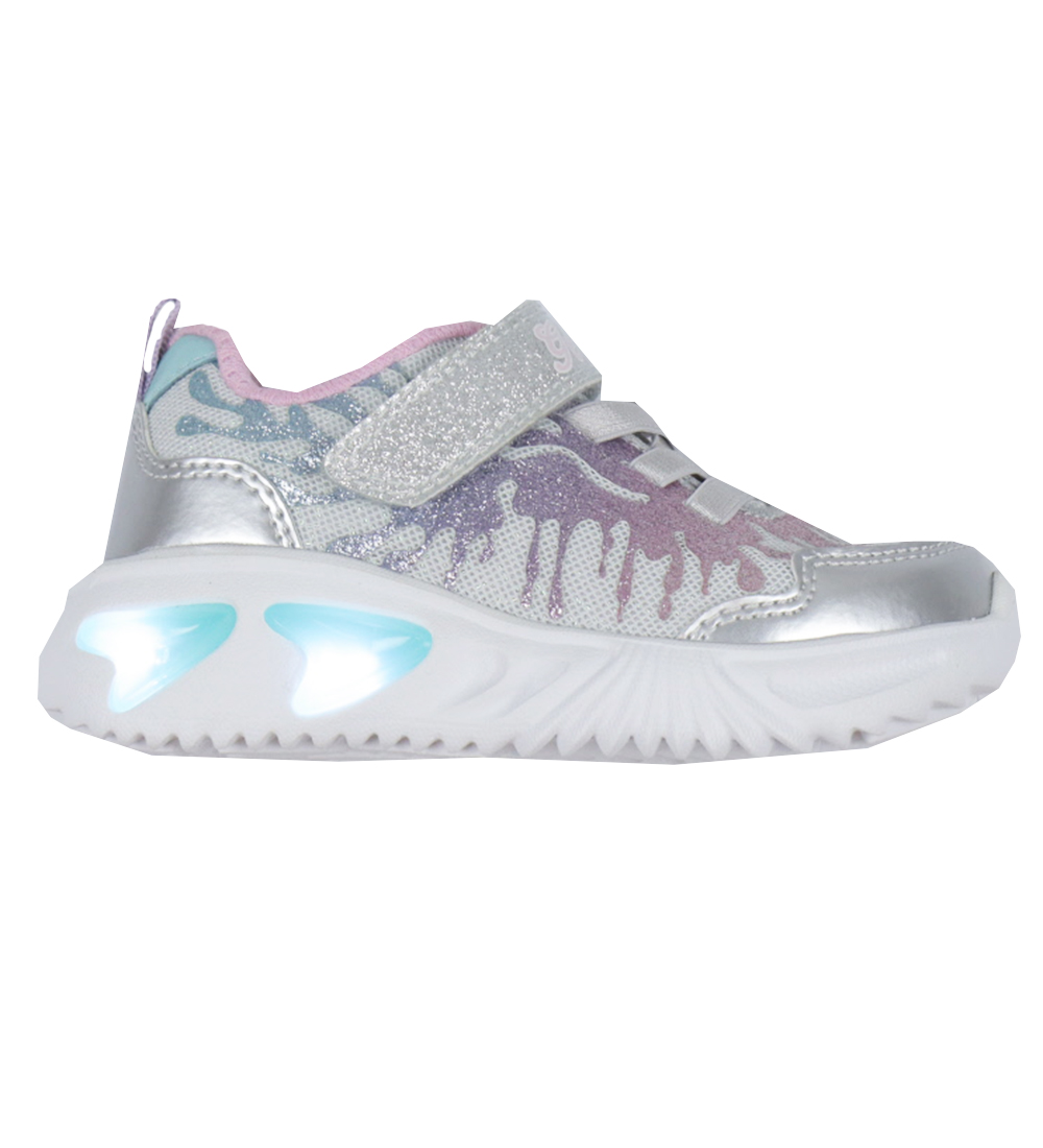Geox Sko m. Lys - Assister - Silver/Pink