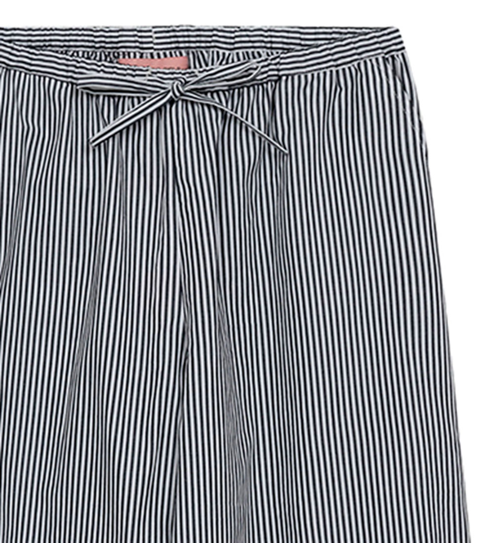 Designers Remix Bukser - Harriet -  Black/White Stripes