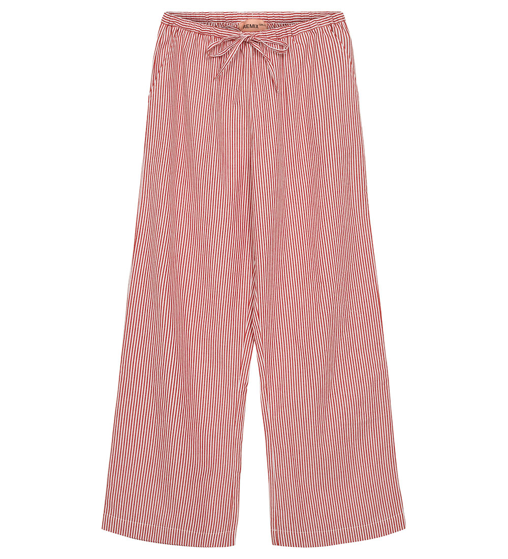 Designers Remix Bukser - Harriet - Red/White Stripes