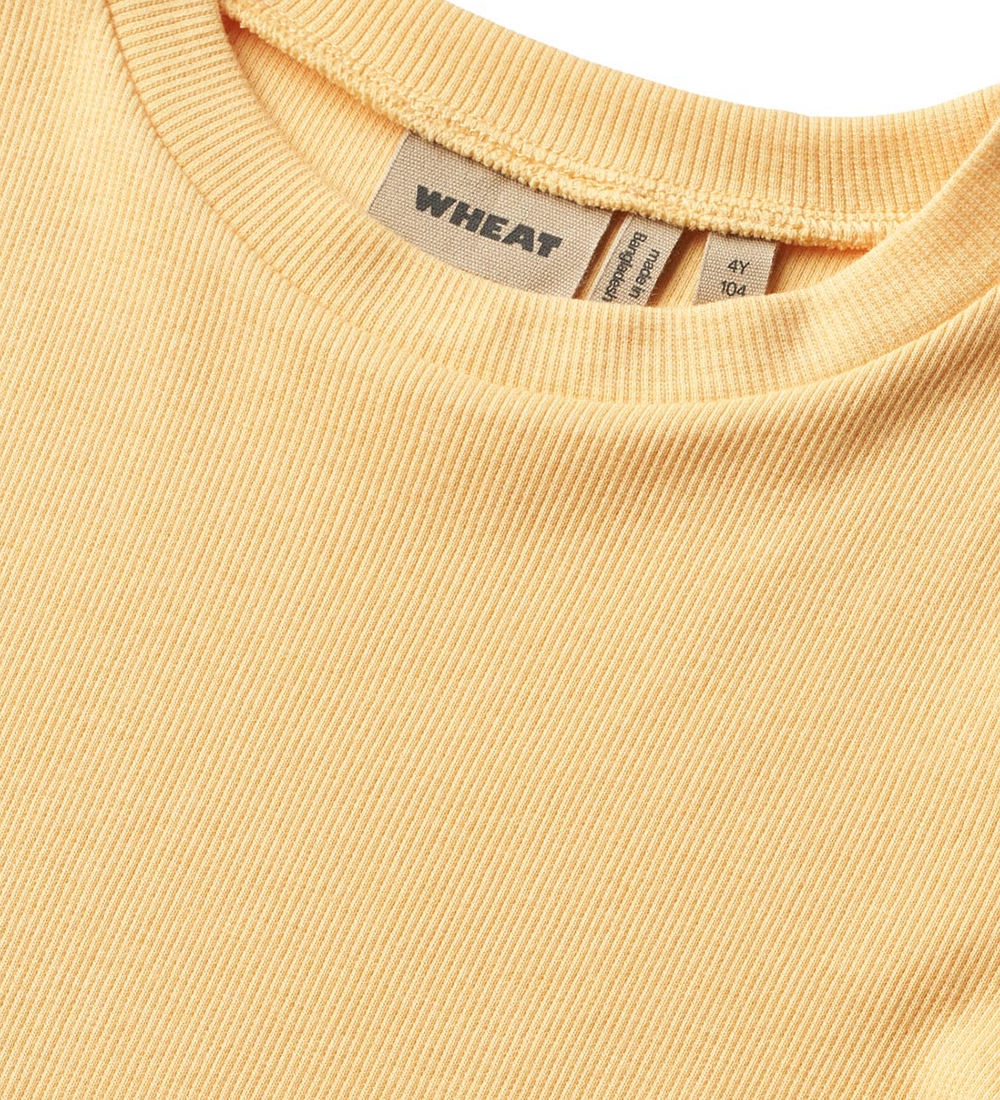 Wheat T-shirt - Rib - Irene - Pale Apricot