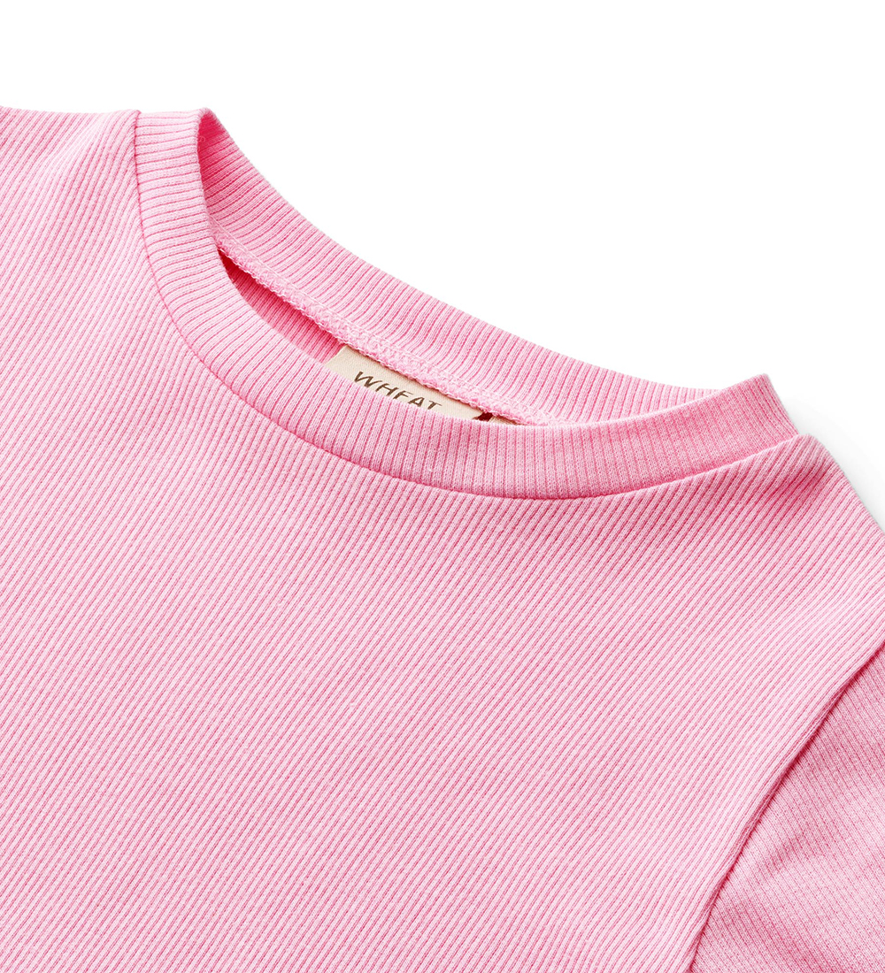 Wheat T-shirt - Rib - Irene - Pink