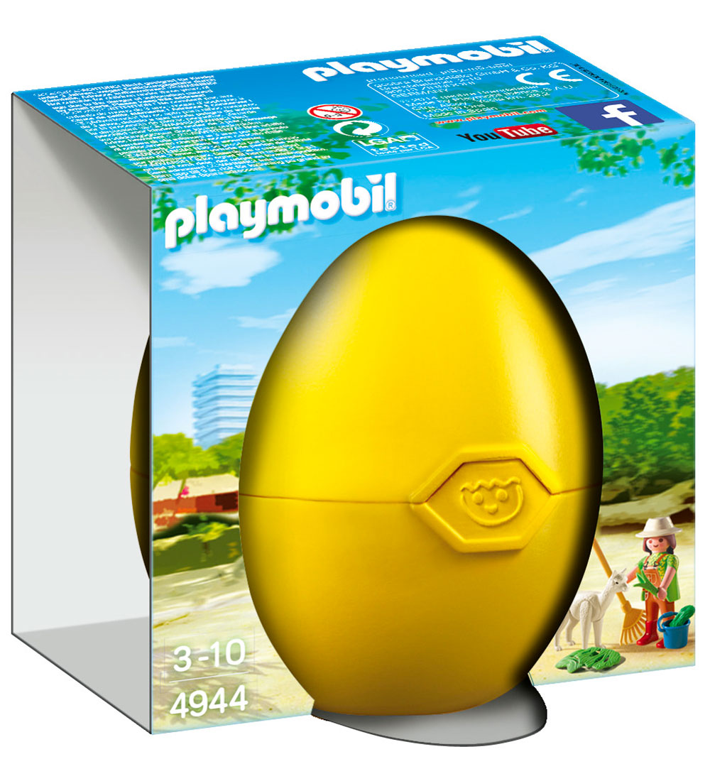 Playmobil City Life Påskeæg - Dyrepasser med Alpaka - 4944 - 9 D