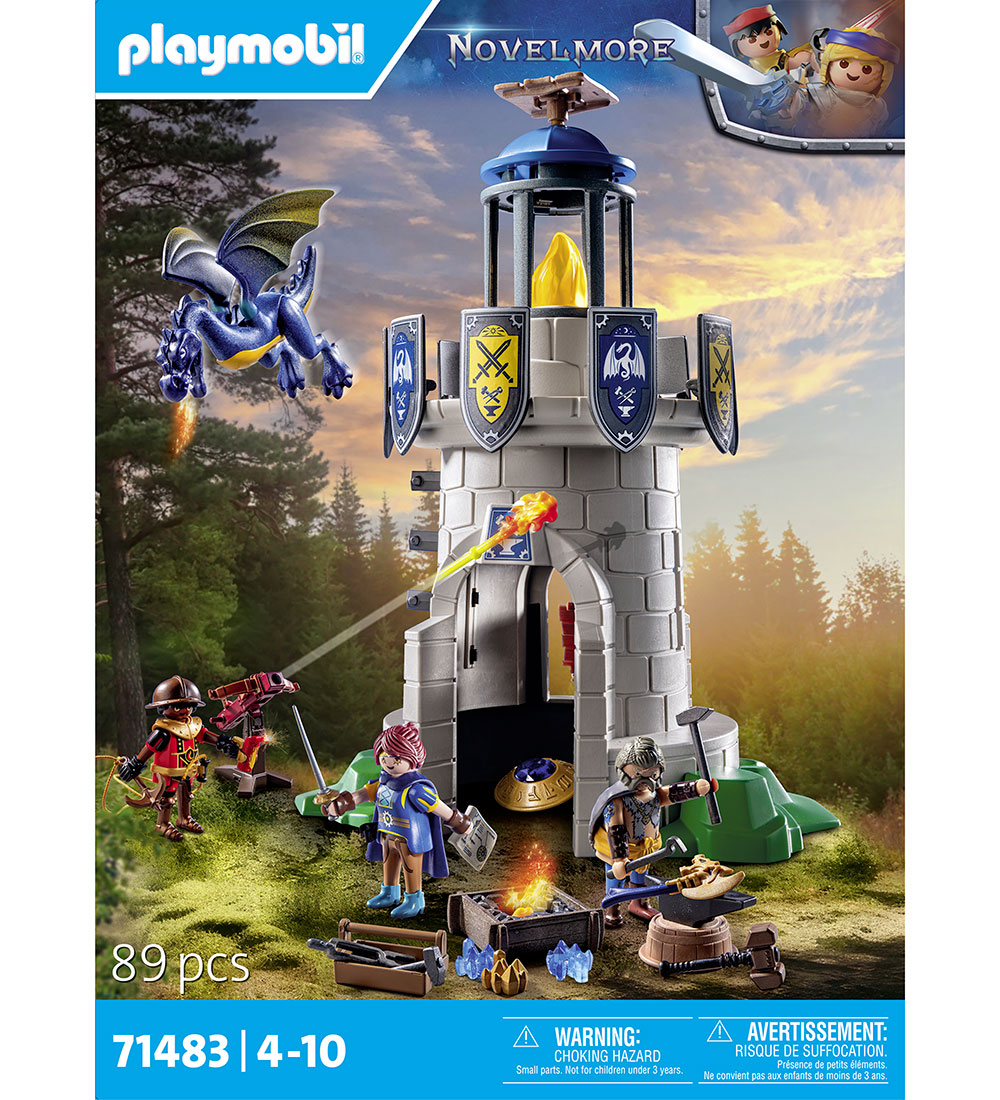 Playmobil Novelmore - Riddertårn m. Smed Og Drage - 71483 - 89 D
