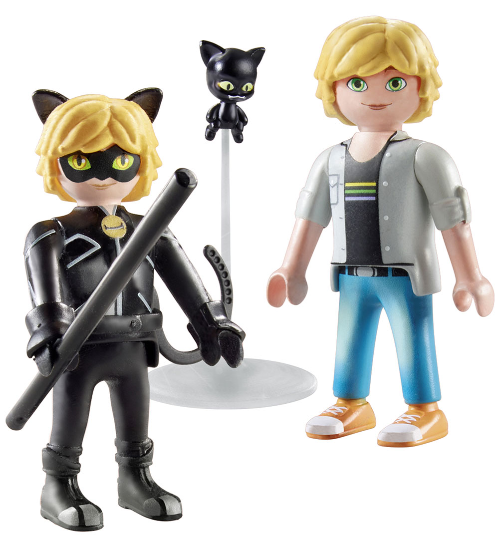Playmobil Miraculous - Adrien & Cat Noir - 11 Dele - 71337