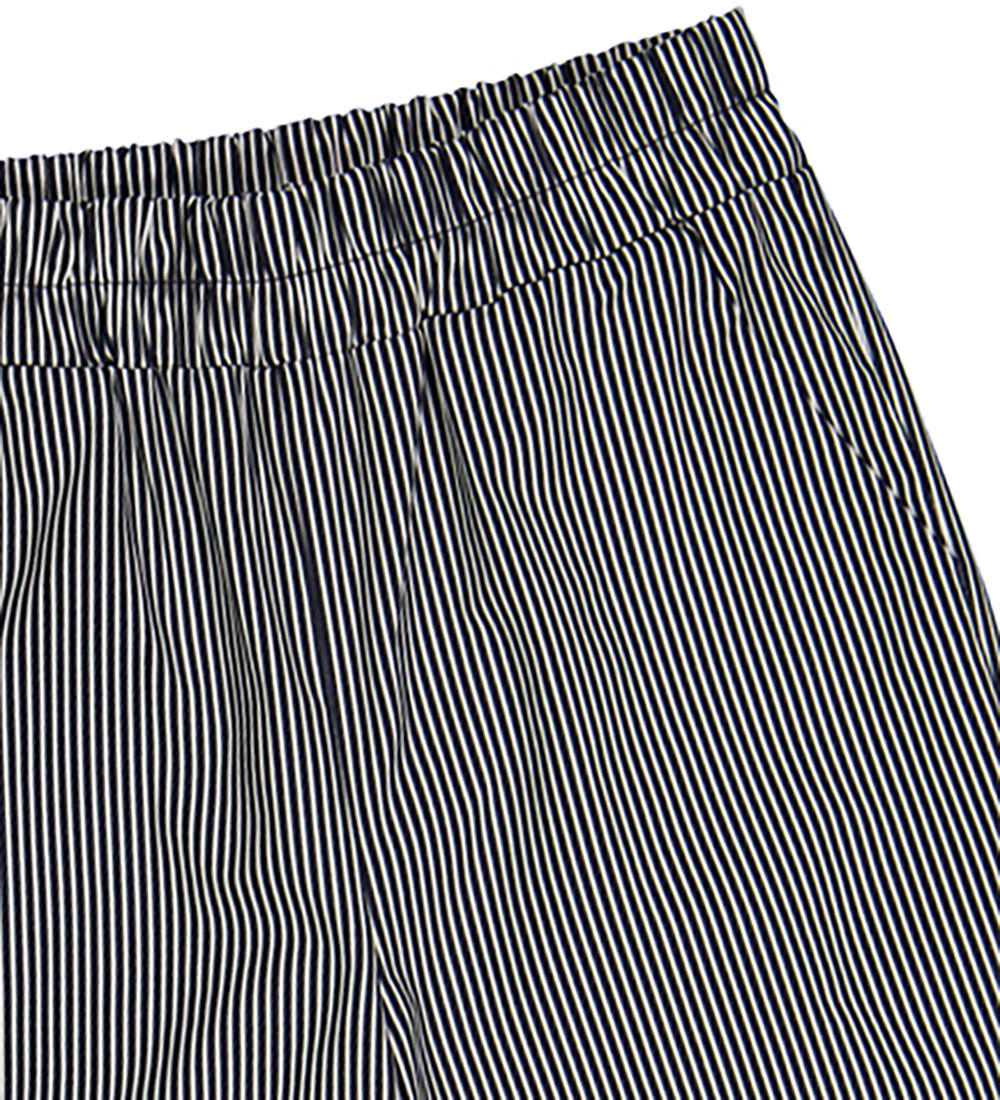 Müsli Bukser - Poplin stripe - Balsam Cream/Night Blue