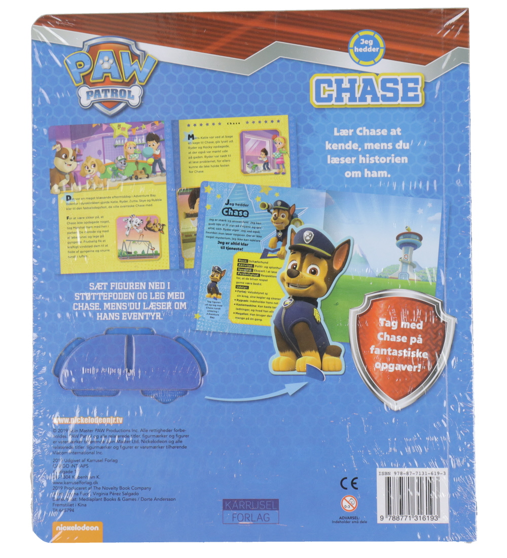 Alvilda Bog - Paw Patrol - Jeg Hedder Chase - Historier m. Figur