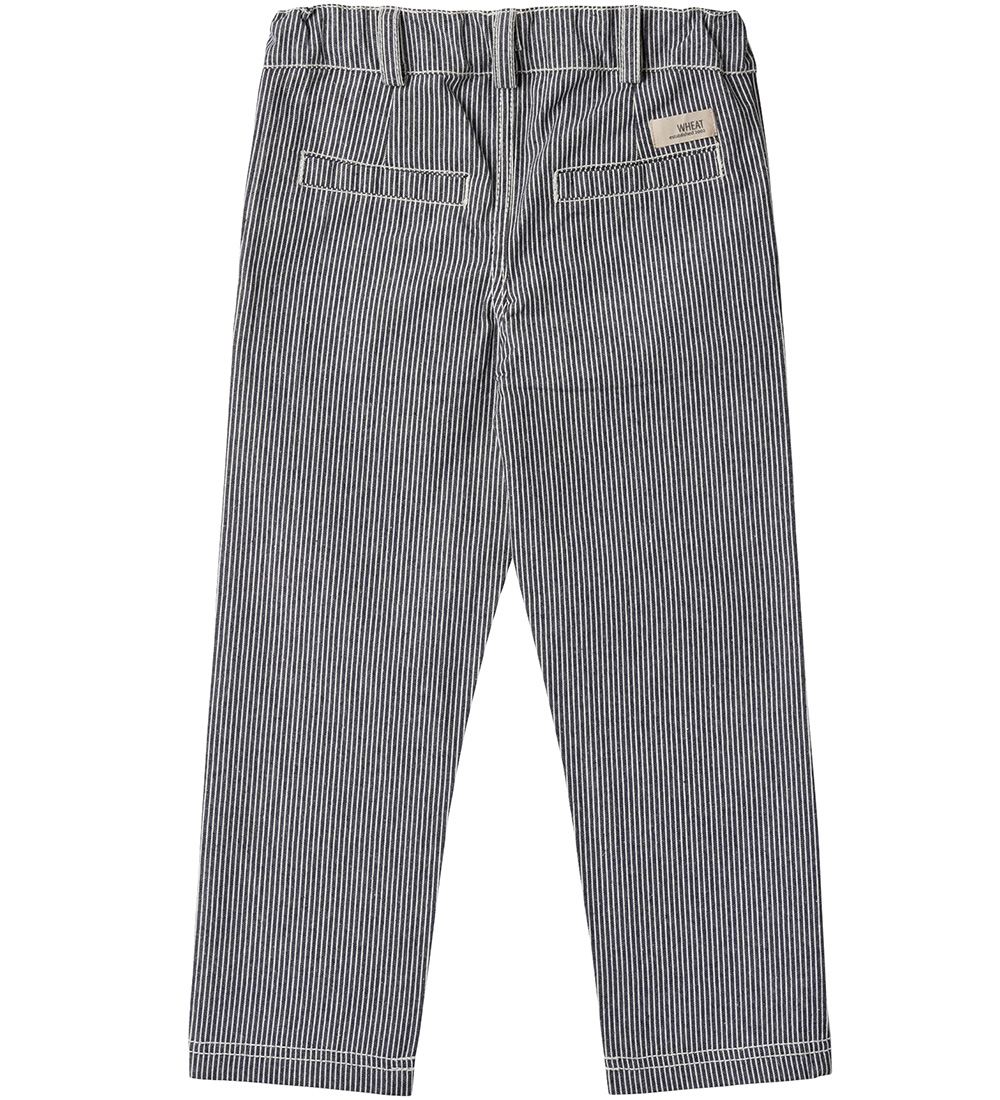 Wheat Bukser - Chinos - Aske - Denim Stripe