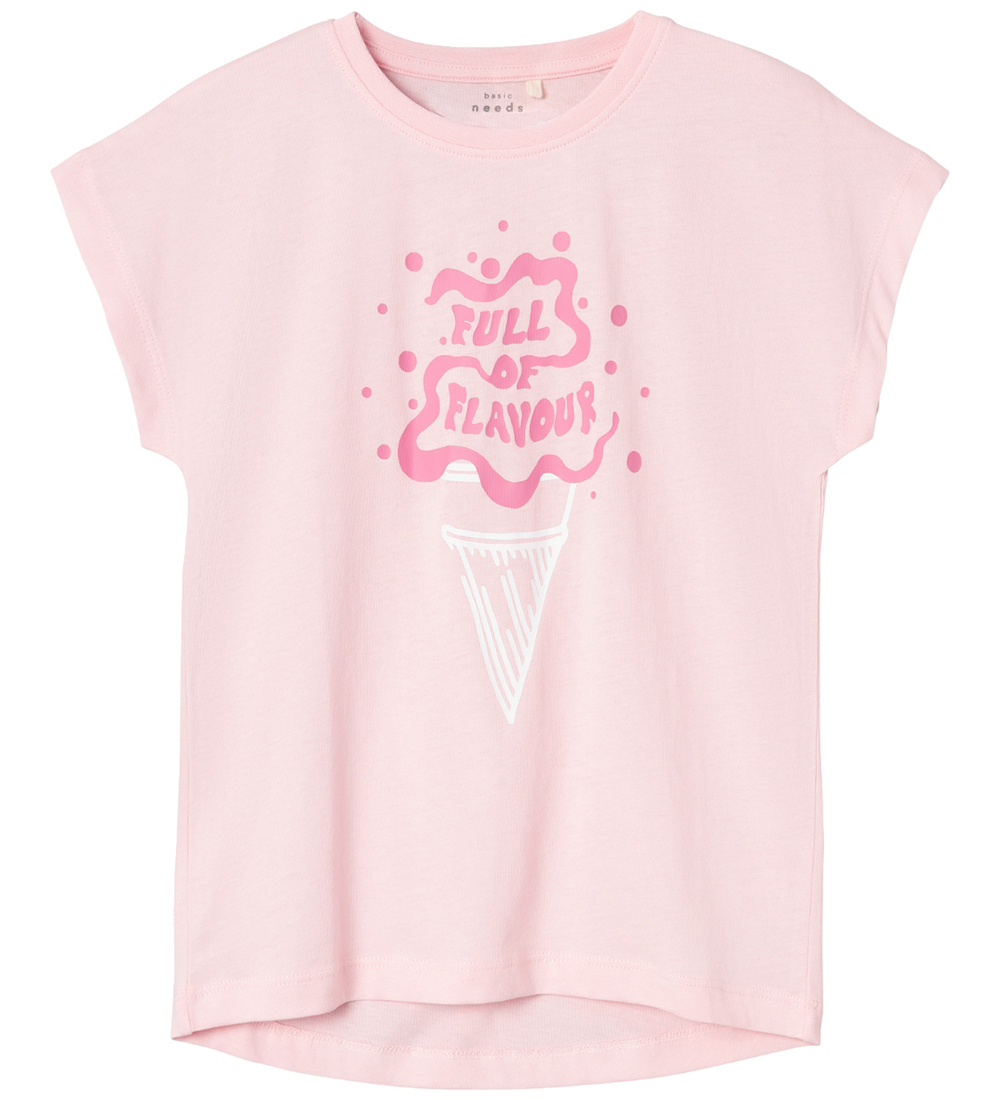Name It T-shirt - NkfViolet - Parfait Pink/Ice Cream