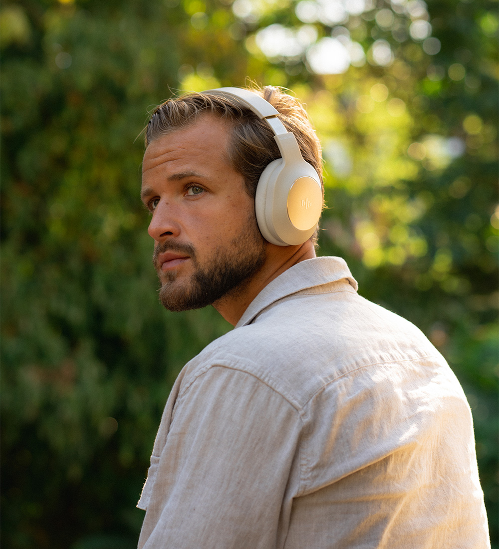 Soundliving Høretelefoner - Wave - Over-Ear - ANC - Beige